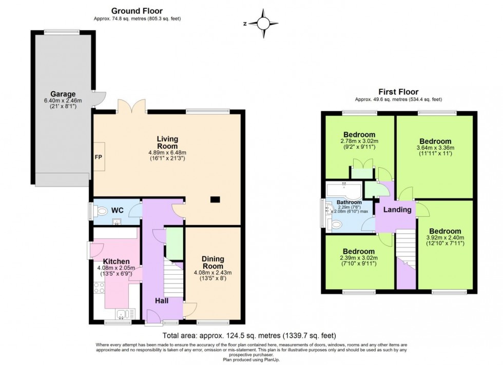 Floorplan for Clifton Drive, Ashby-De-La-Zouch