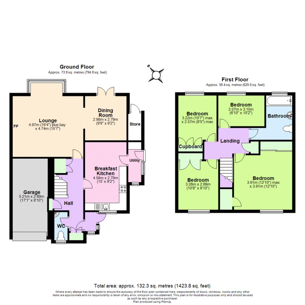 Floorplan for Franklin Drive, Tollerton, Nottingham