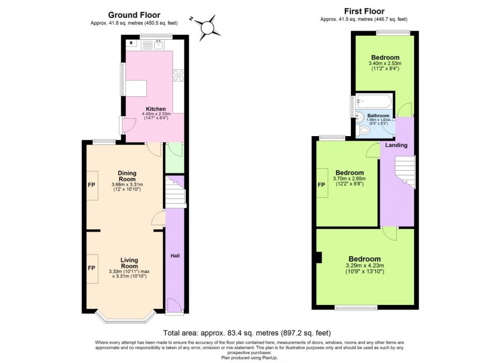 Floorplan for Thoroton Road, West Bridgford, Nottingham