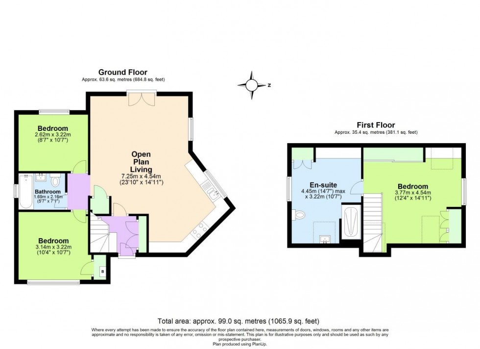 Floorplan for Blind Lane, Keyworth, Nottingham