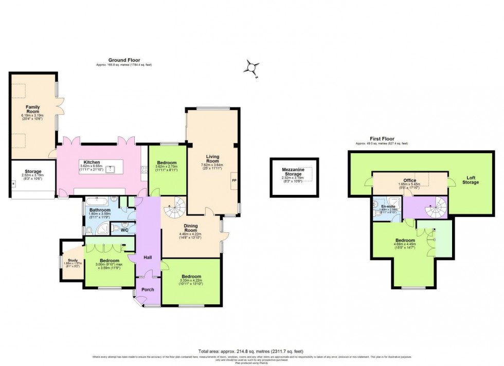 Floorplan for Rose Grove, Keyworth, Nottingham