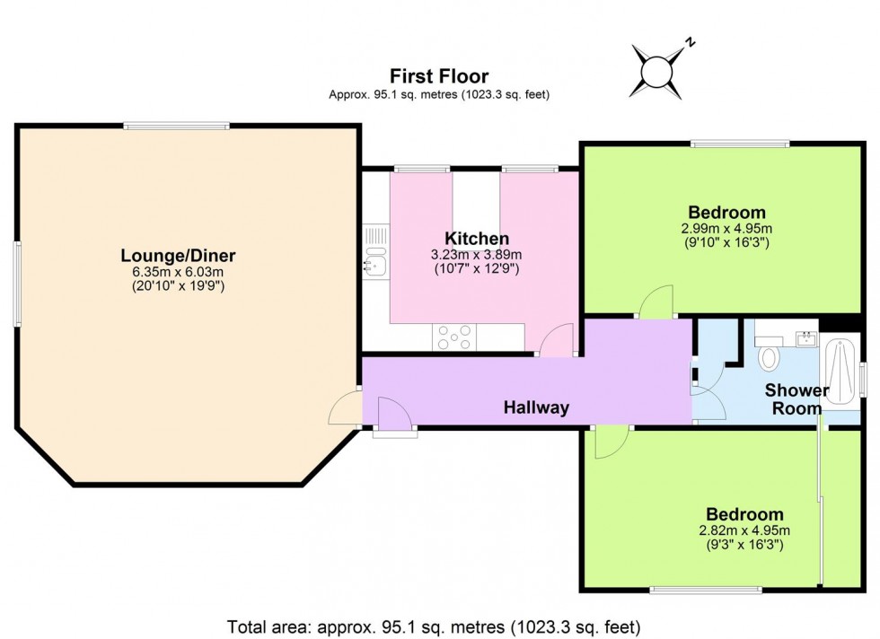 Floorplan for Coleorton Hall, Coleorton