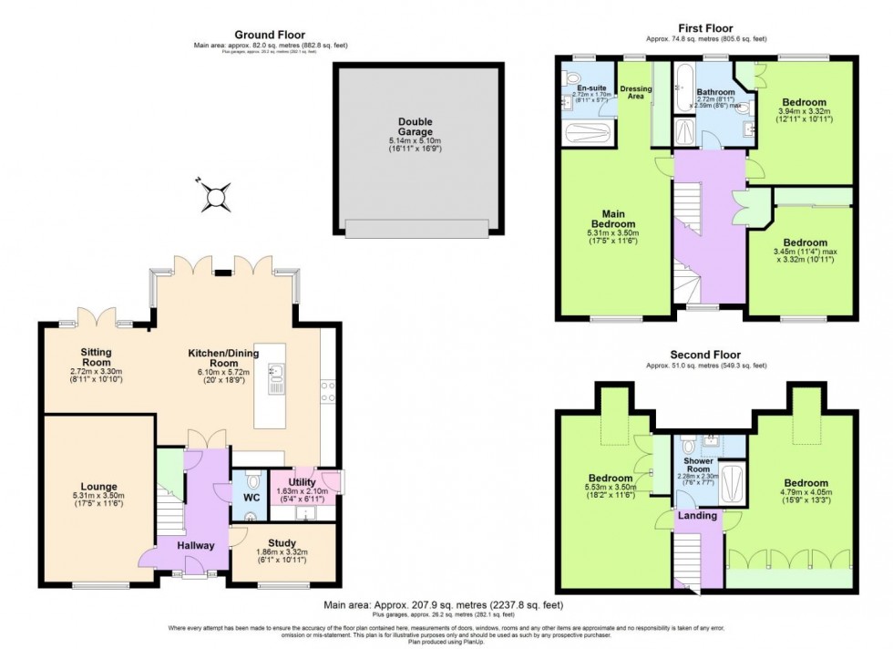 Floorplan for Spring Avenue, Ashby De La Zouch