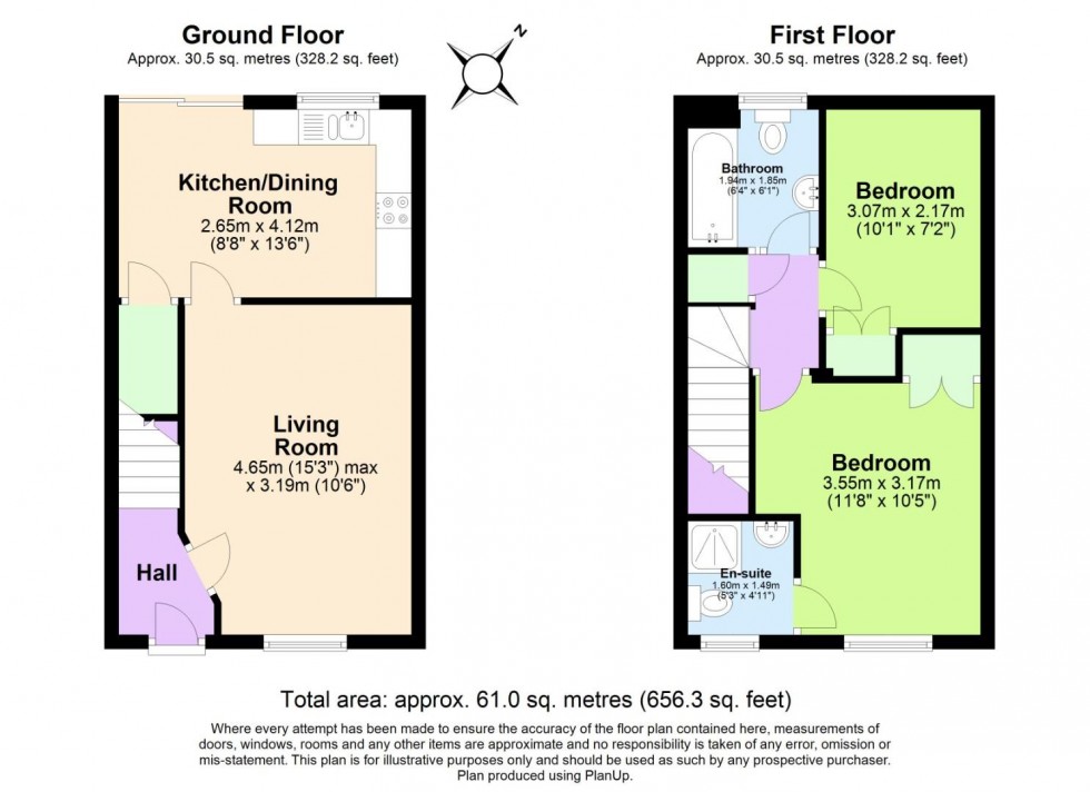 Floorplan for Mardale Close, West Bridgford, Nottingham