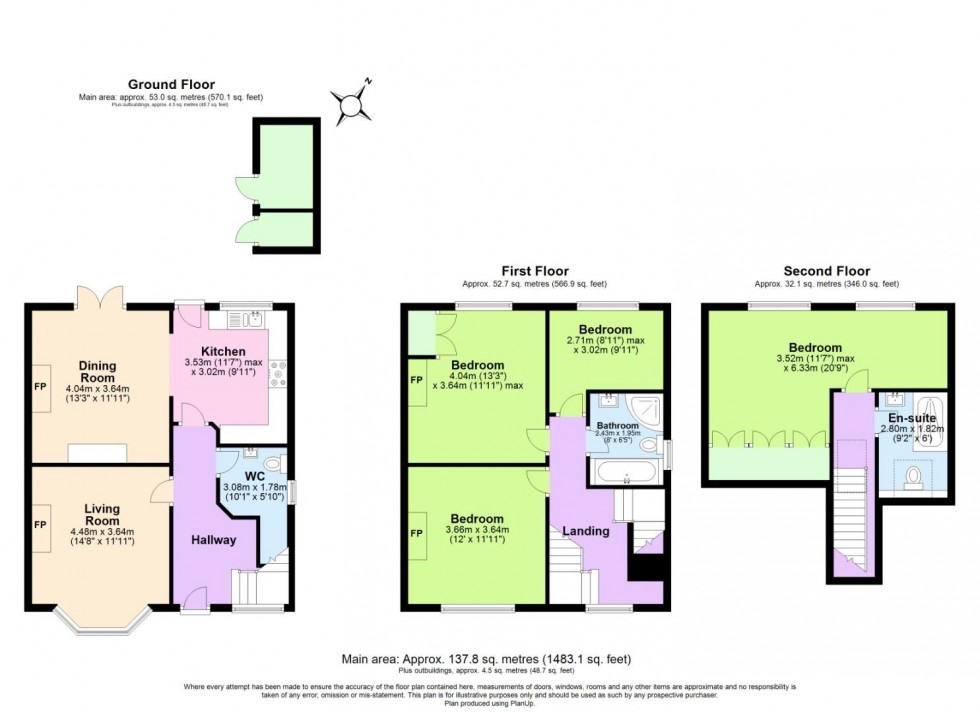 Floorplan for Carnarvon Road, West Bridgford, Nottingham