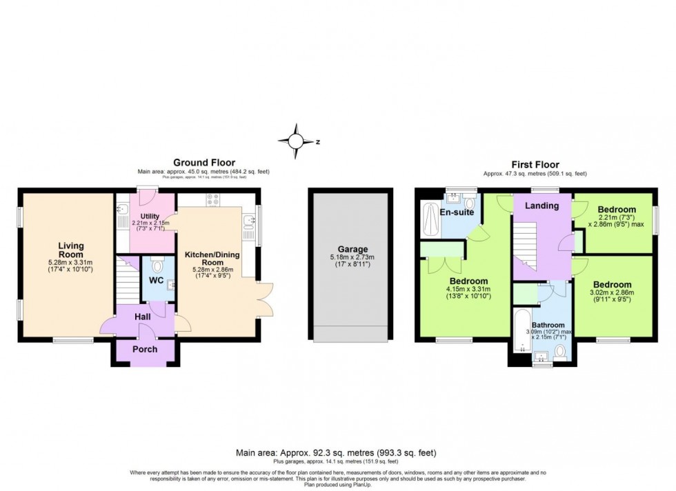 Floorplan for Cornflower Crescent, Ruddington, Nottingham