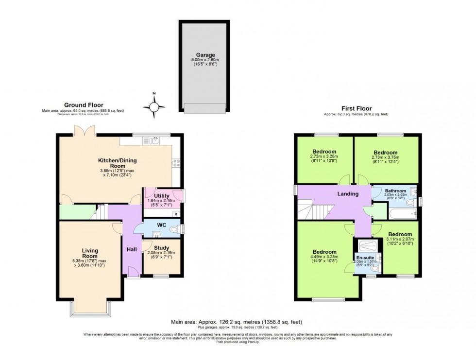 Floorplan for Armstrong Road, Keyworth, Nottingham