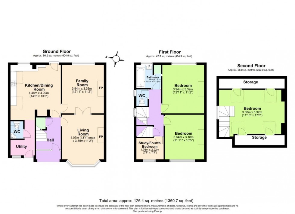 Floorplan for Chantrey Road, West Bridgford, Nottingham