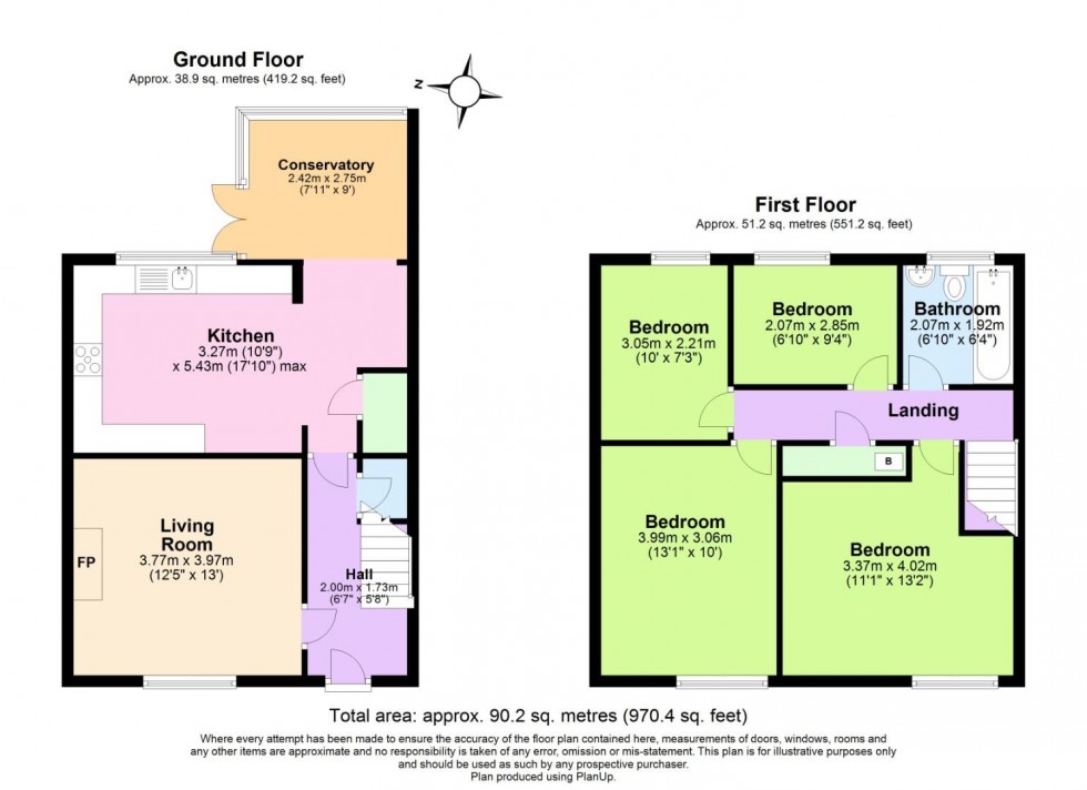 Floorplan for Manor Road, Keyworth, Nottingham