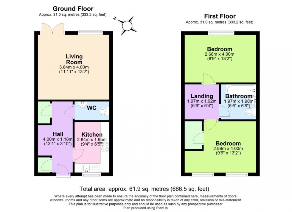 Floorplan for Magpie Crescent, West Bridgford, Nottingham