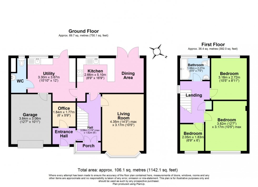 Floorplan for Clumber Drive, Radcliffe-On-Trent, Nottingham