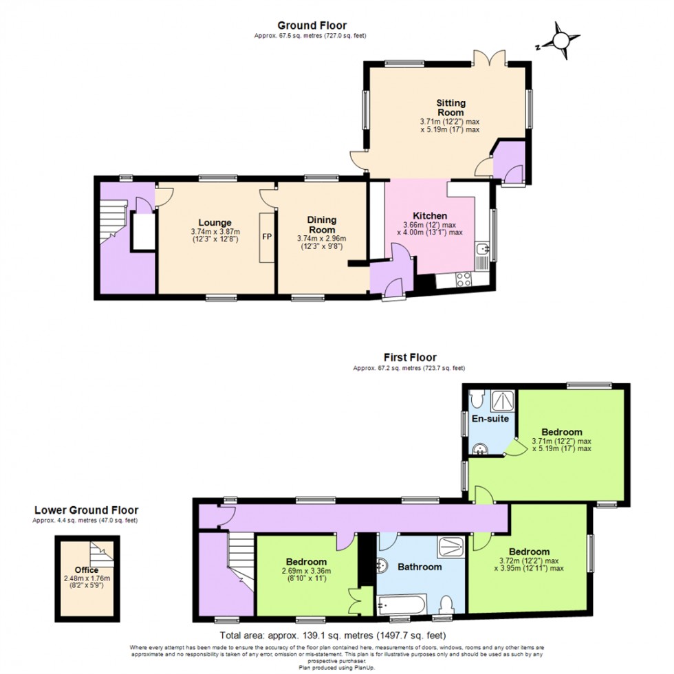 Floorplan for Walnut Tree Lane, East Bridgford, Nottingham