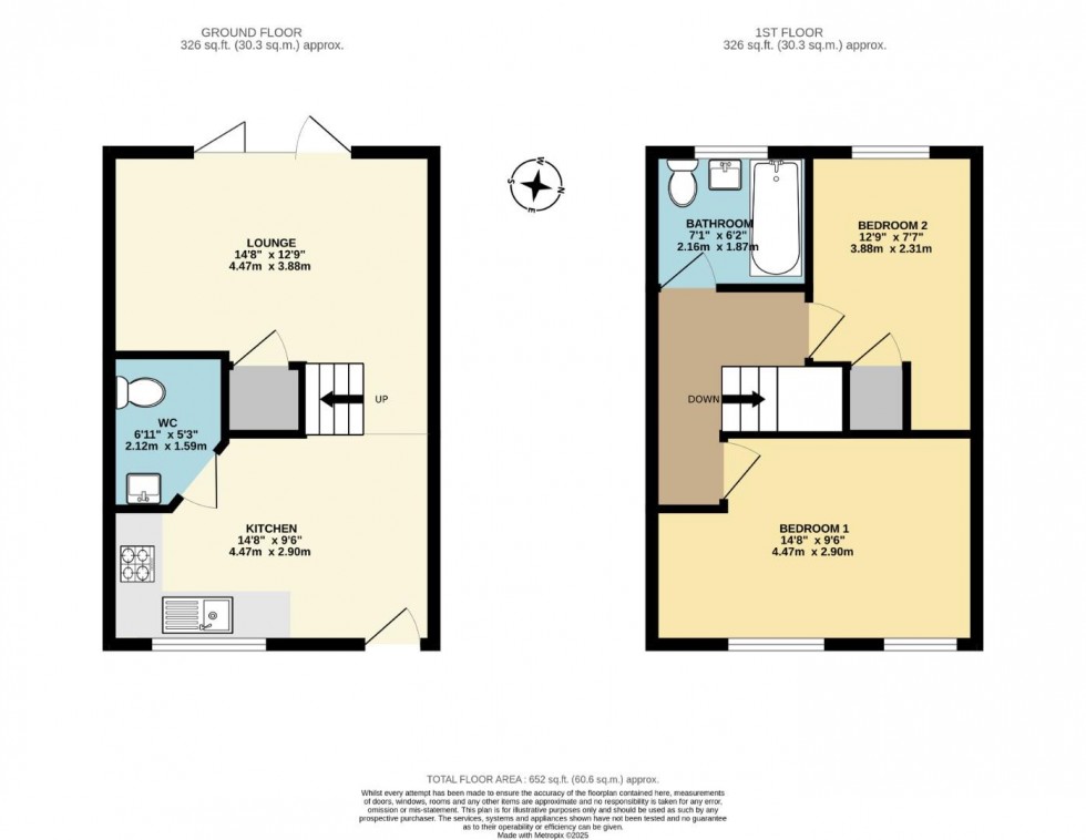 Floorplan for Marble Drive, Swadlincote