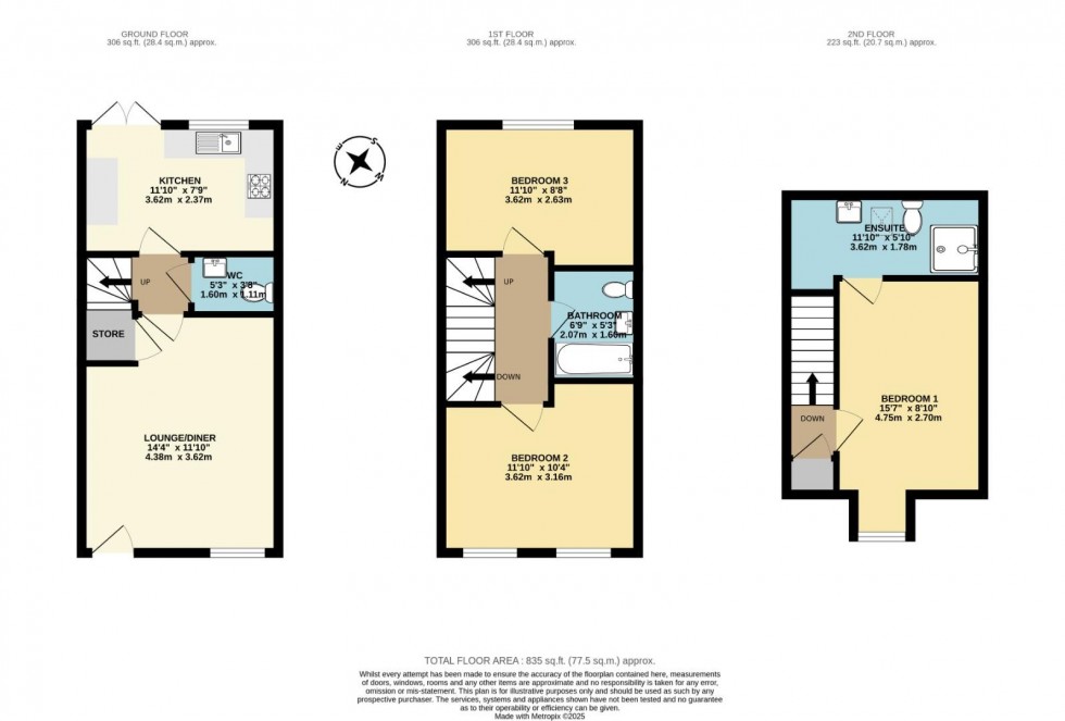 Floorplan for Stoneyford Road, Overseal