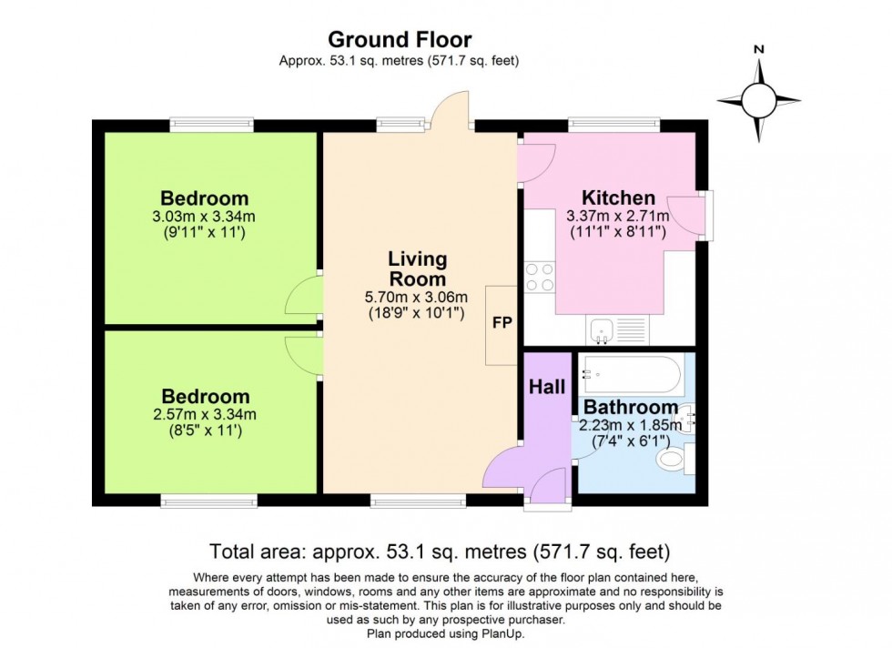 Floorplan for Repton Road, Hartshorne