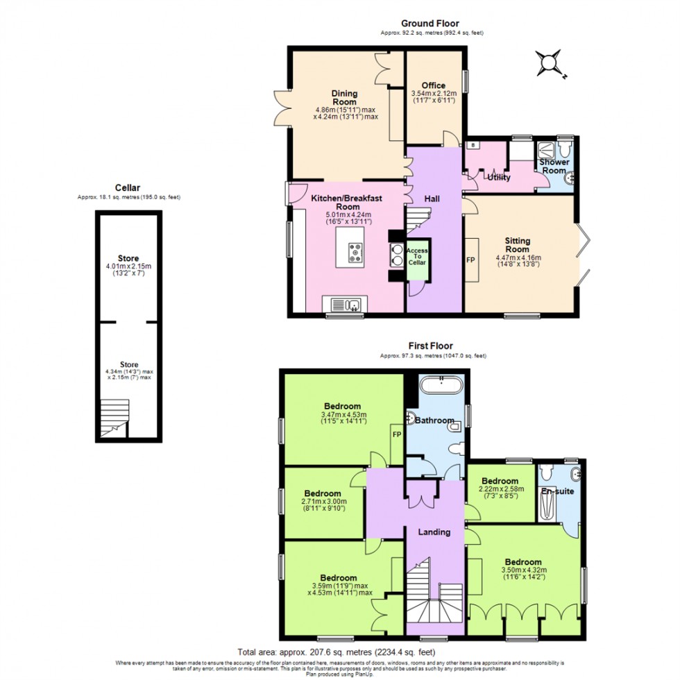 Floorplan for Main Street, Gamston, Nottingham