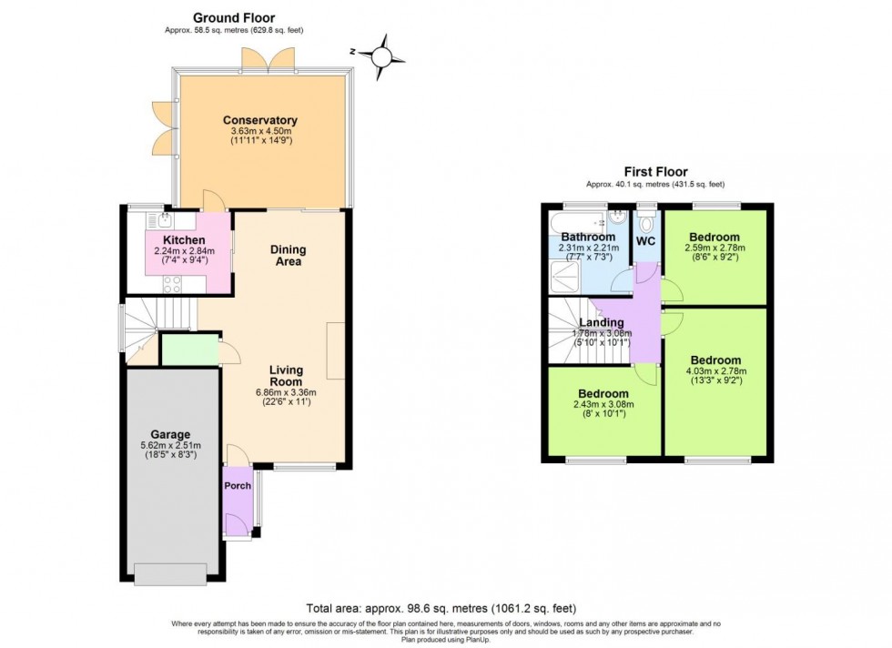 Floorplan for Daleside, Cotgrave