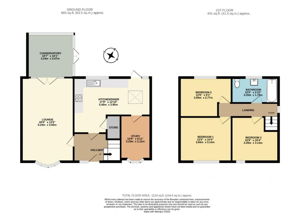 Floorplan for Mease Close, Measham