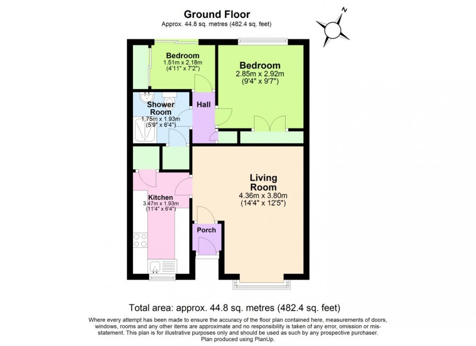 Floorplan for Kingfishers Court, West Bridgford, Nottingham