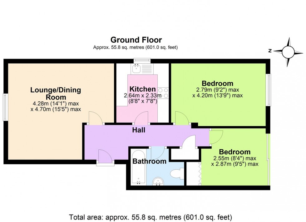 Floorplan for Heron Wharf, Nottingham