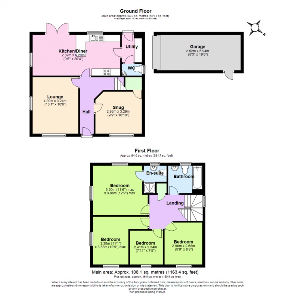 Floorplan for Stoneyford Road, Overseal, Swadlincote