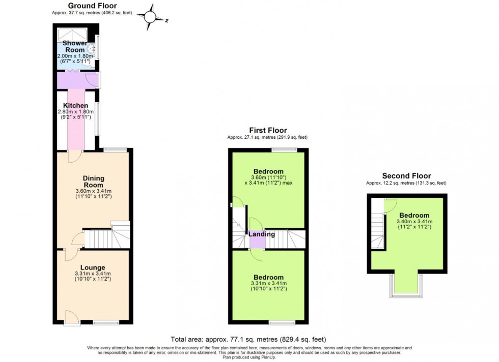 Floorplan for Lamcote Grove, Nottingham, Nottingham City, NG