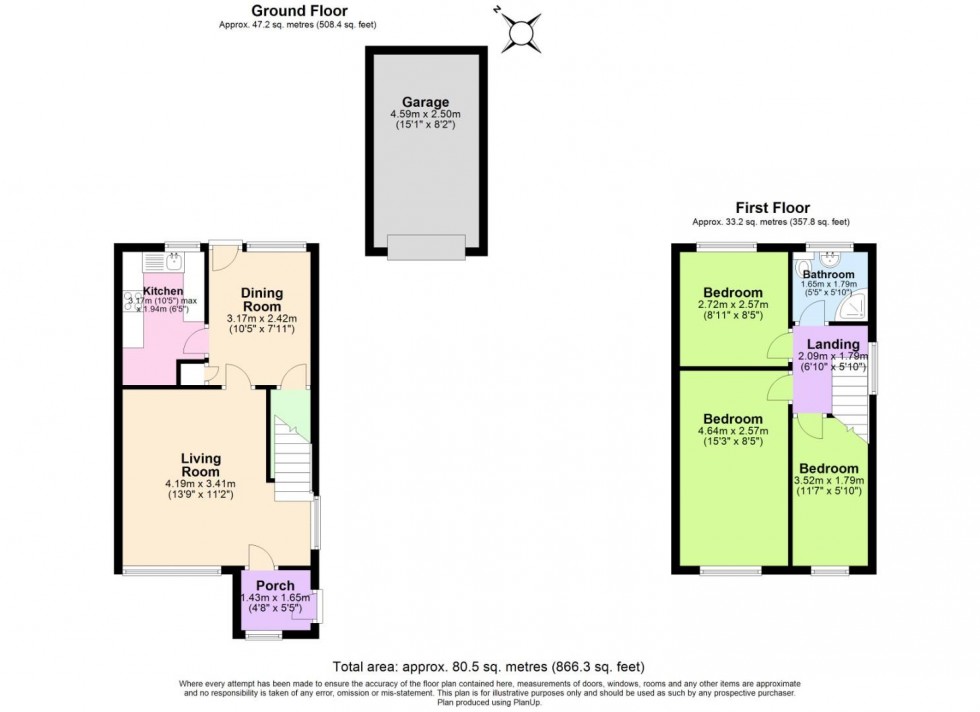 Floorplan for Fairway, Keyworth