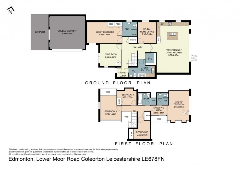 Floorplan for Lower Moor Road, Coleorton