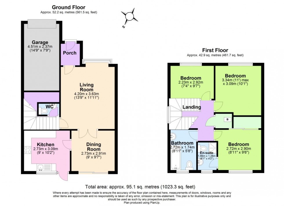 Floorplan for Garsdale Close, Gamston, Nottingham