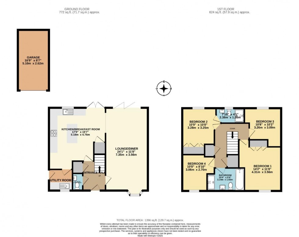 Floorplan for Pickerings Avenue, Measham, Swadlincote