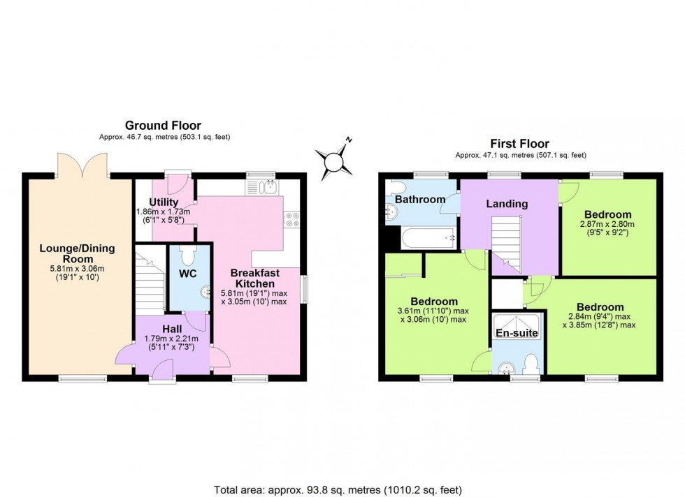 Floorplan for Oakland Drive, Moira,