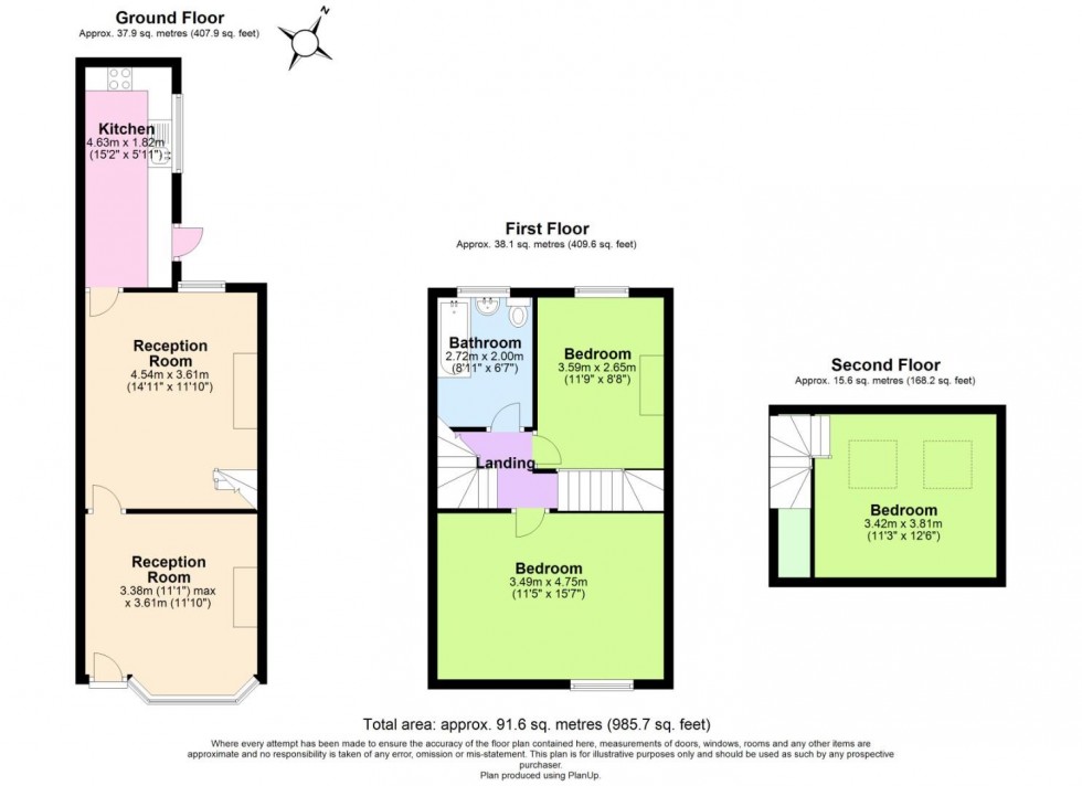 Floorplan for Bathley Street, Nottingham