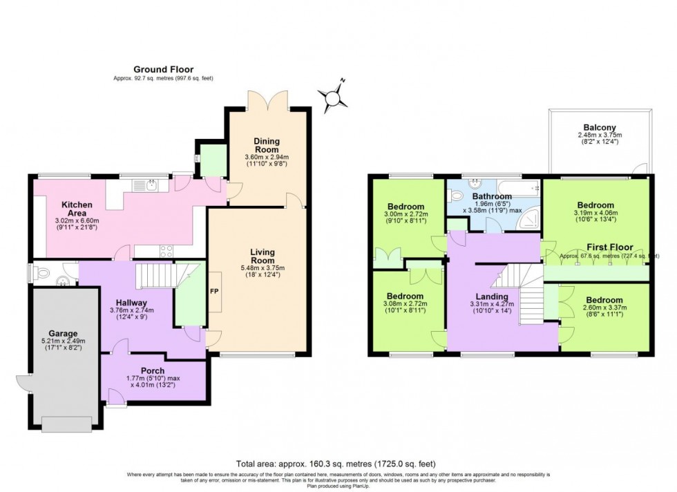 Floorplan for Grandfield Crescent, Radcliffe-On-Trent, Nottingham