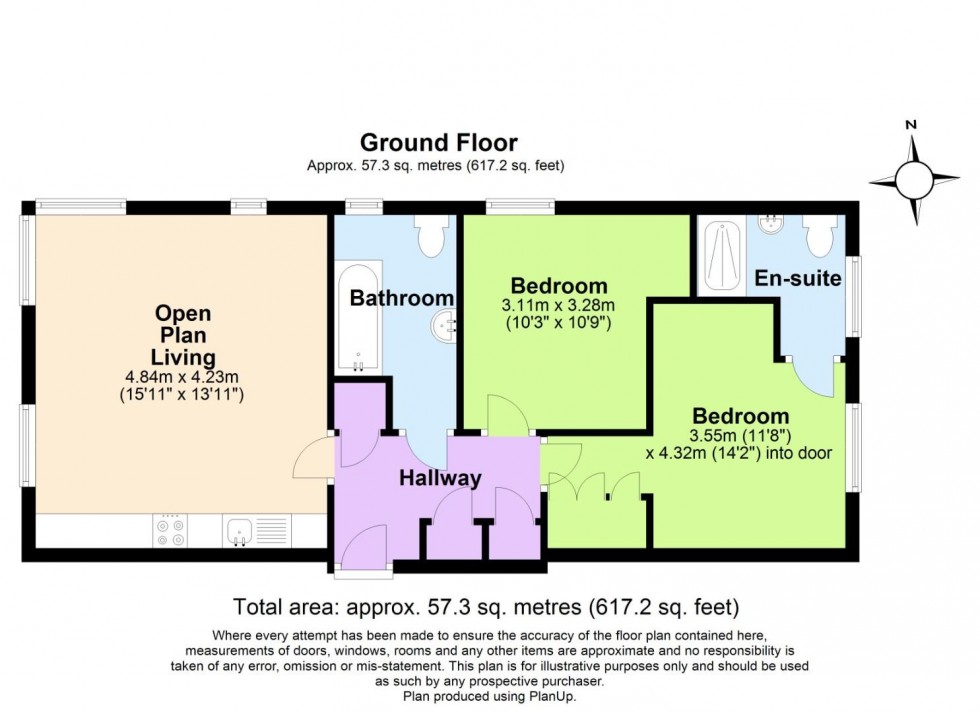 Floorplan for Wakefield Close, Nottingham