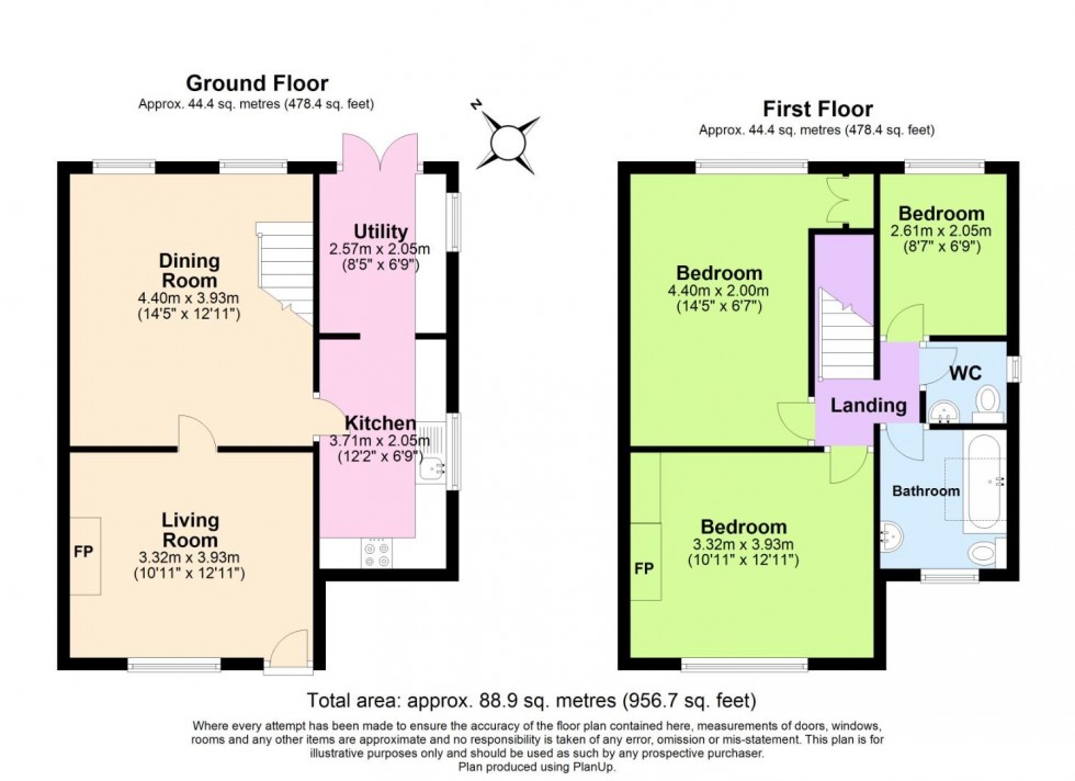 Floorplan for Wilford Road, Ruddington, Nottingham