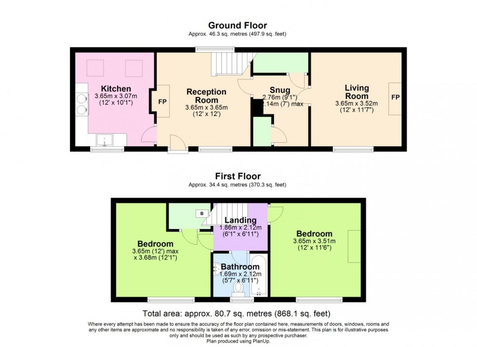 Floorplan for Brook Street, Wymeswold, Loughborough