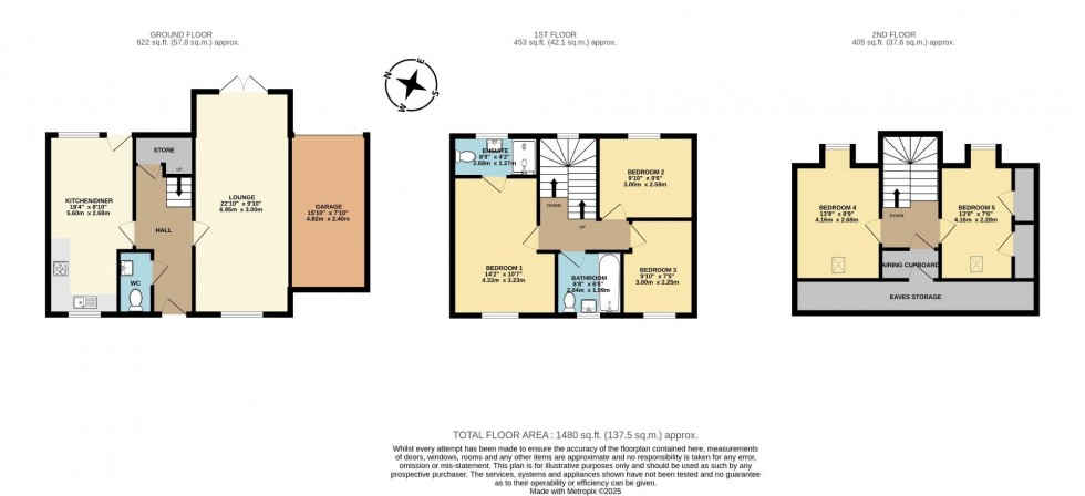 Floorplan for Ash Drive, Ashby-De-La-Zouch