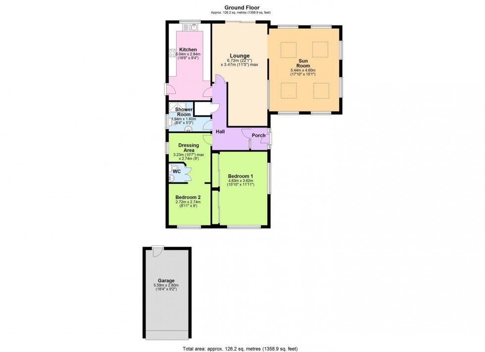 Floorplan for Haileybury Crescent, West Bridgford, Nottingham