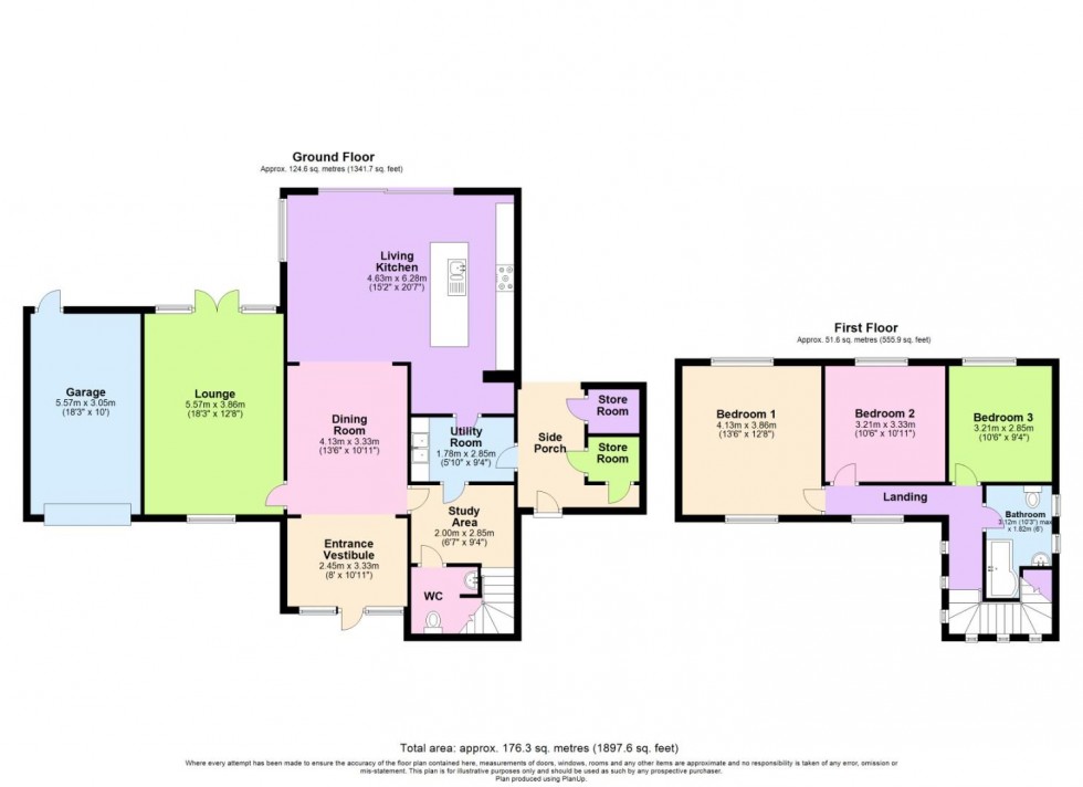 Floorplan for Priory Avenue, Tollerton, Nottingham