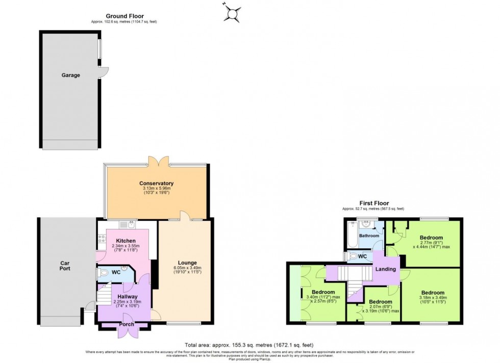 Floorplan for Lowlands Drive, Keyworth