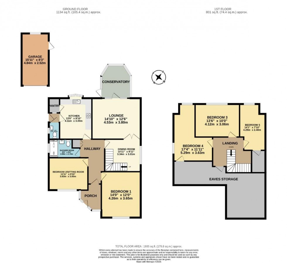 Floorplan for Sandtop Close, Blackfordby