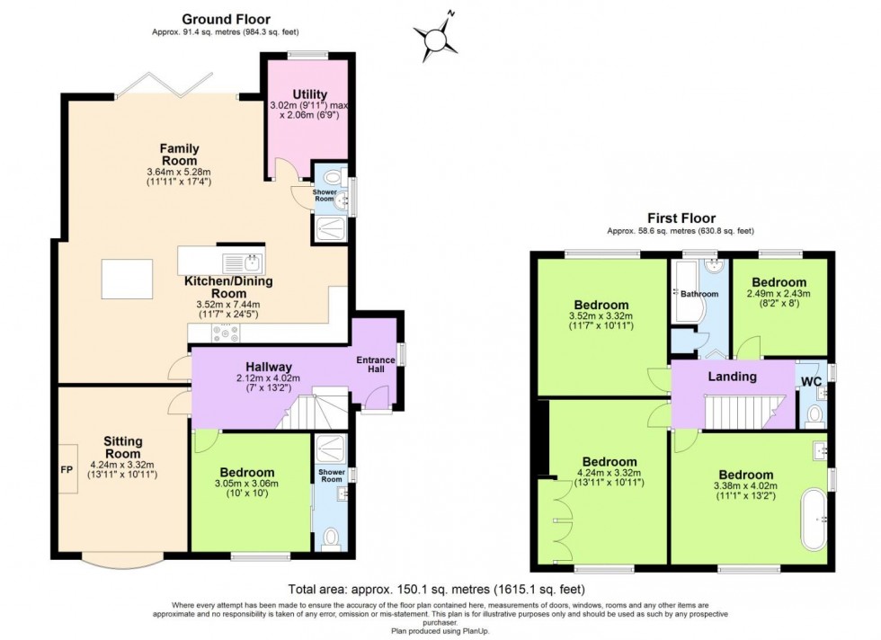 Floorplan for Valley Road, West Bridgford, Nottingham