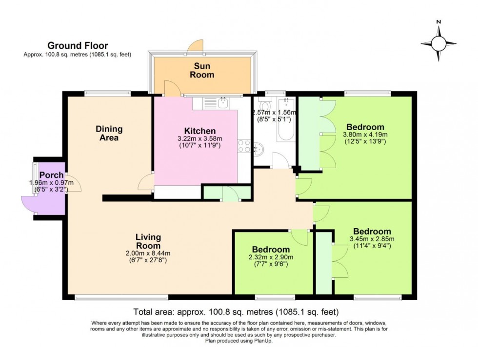 Floorplan for St. Lawrence Boulevard, Radcliffe-On-Trent, Nottingham