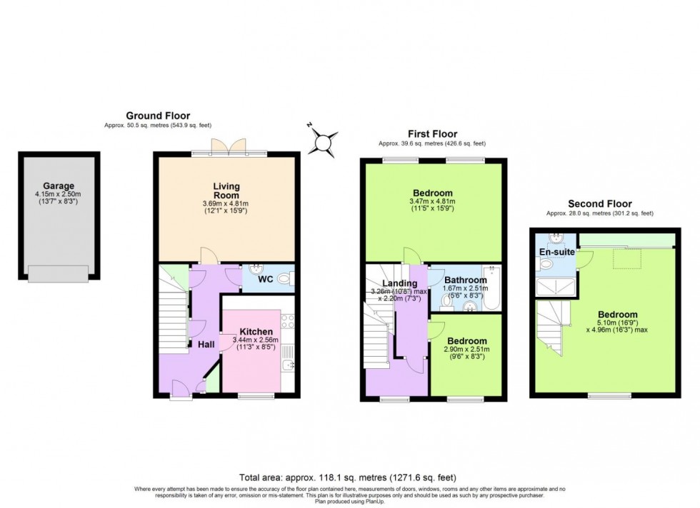 Floorplan for Oughton Close, Edwalton, Nottingham