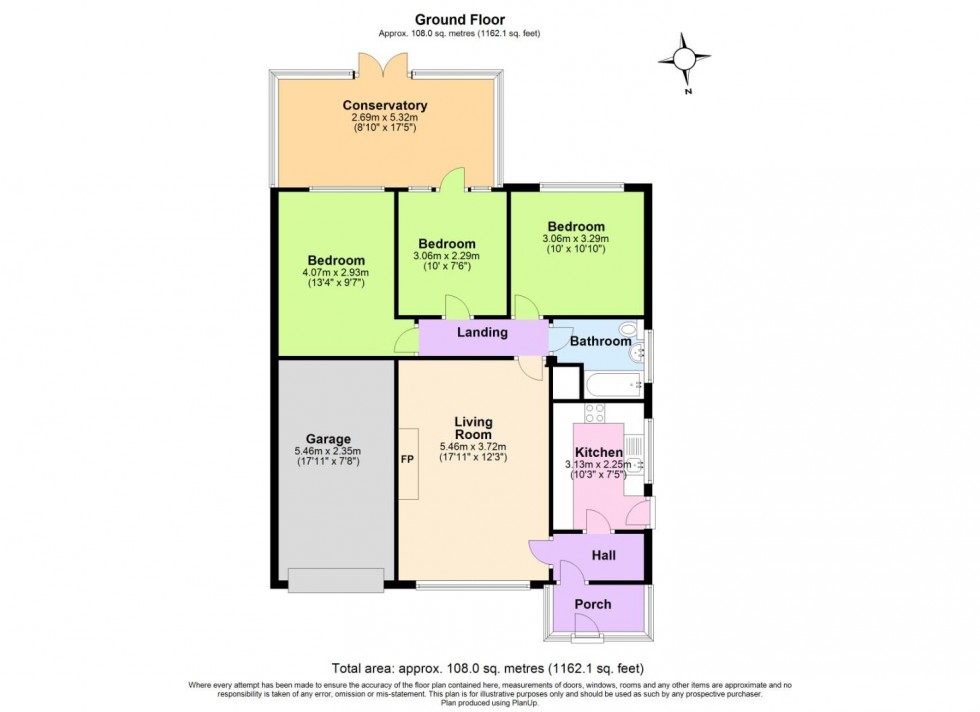 Floorplan for Boxley Drive, West Bridgford, Nottingham