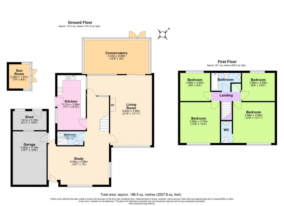 Floorplan for Groveside Crescent, Clifton Village, Nottingham