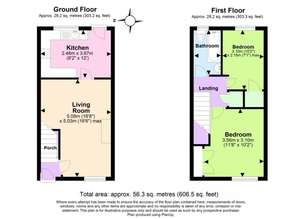 Floorplan for Wades Avenue, Nottingham