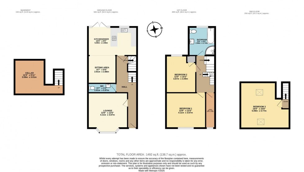 Floorplan for Tamworth Road, Ashby-De-La-Zouch