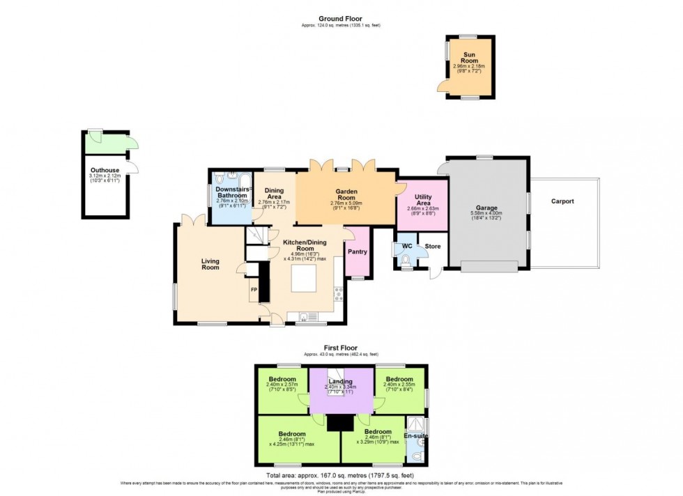 Floorplan for Manor Lane, Shelford, Nottingham