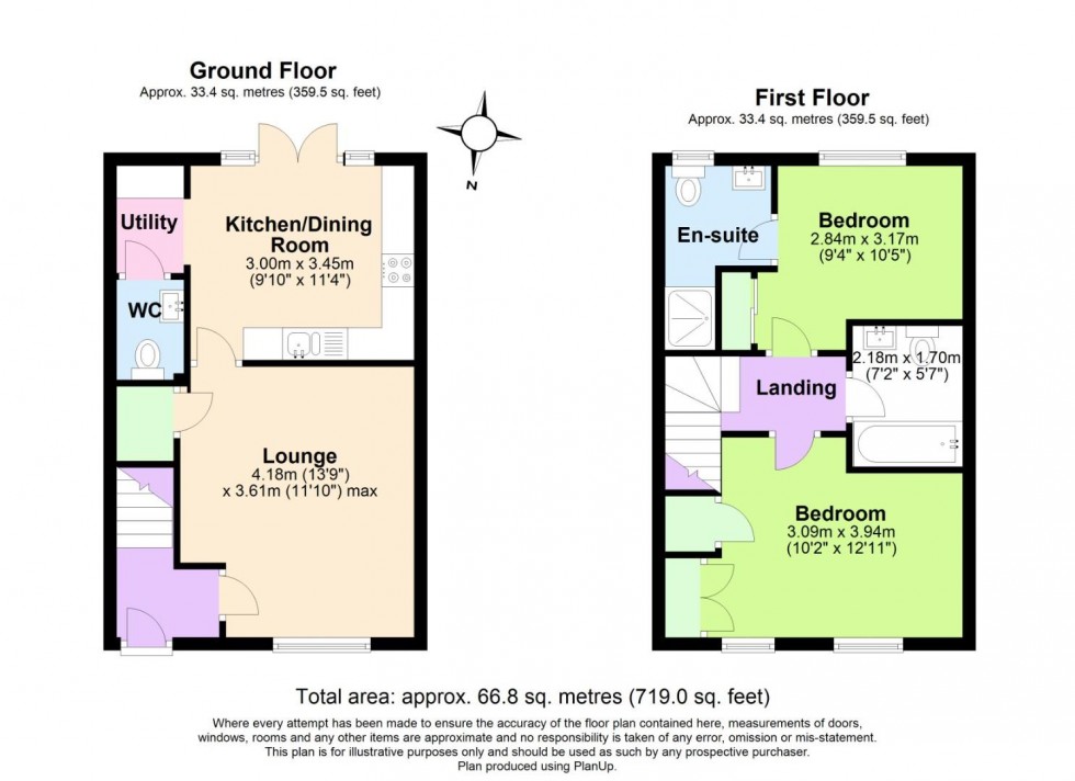 Floorplan for Wesson Street, Keyworth, Nottingham